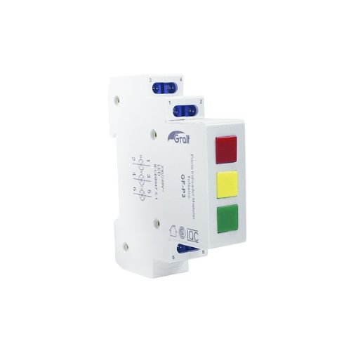 INDICADOR LED TRIFASICO P/RIEL DIN ANCHO 9MM